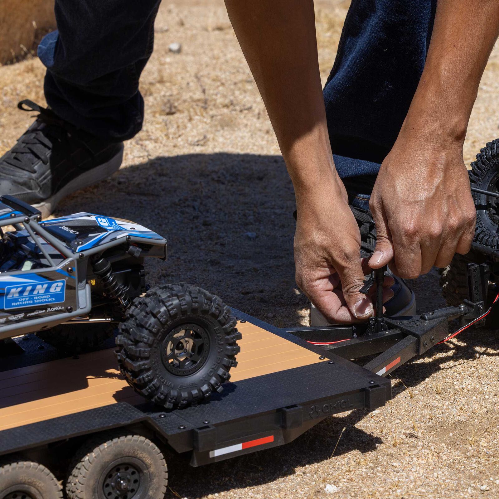 Axial SCX10 Flat Bed Vehicle Trailer 1/10