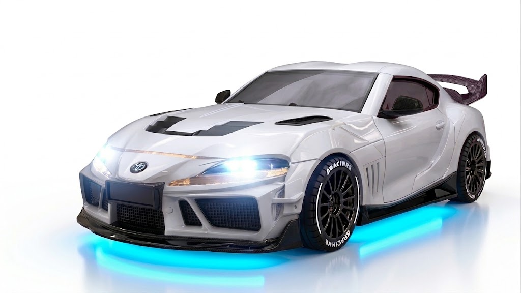 Absima Toyota Supra RTR 4WD Drift / Race Car 1/43 White
