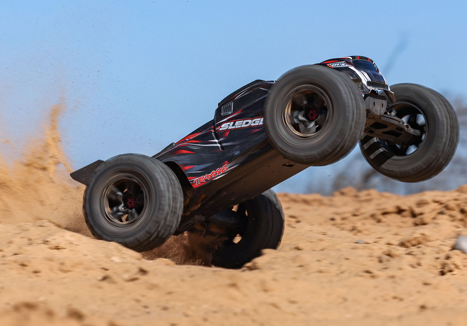 Traxxas Sledge V2 Belted Brushless 6S Off-Road Truggy 1/8 4WD TSM RTR Red Summer Sale