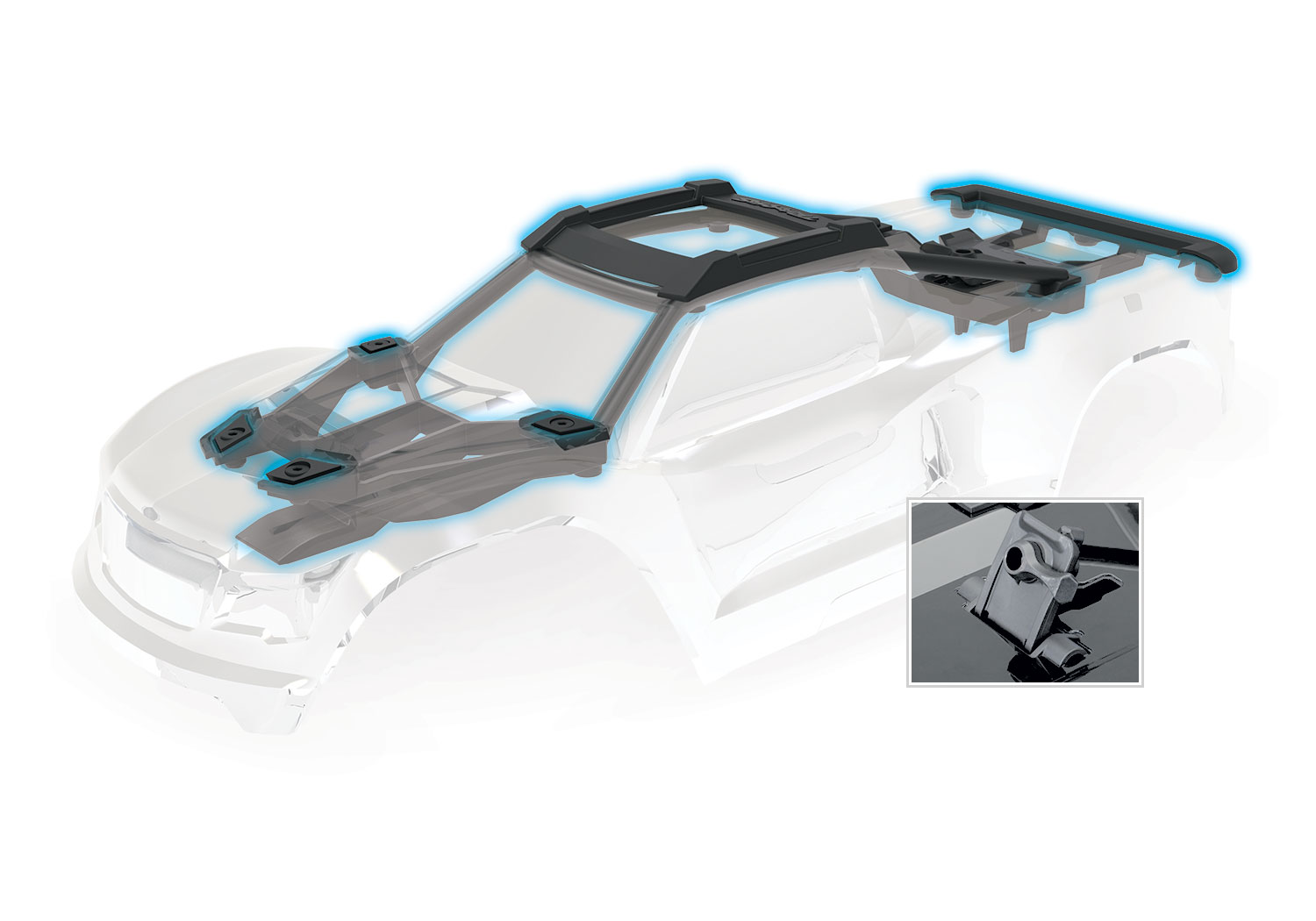 Traxxas Wide Maxx 4WD Brushless Electric Monster Truck VXL-4S TQi 1/8 - Blue