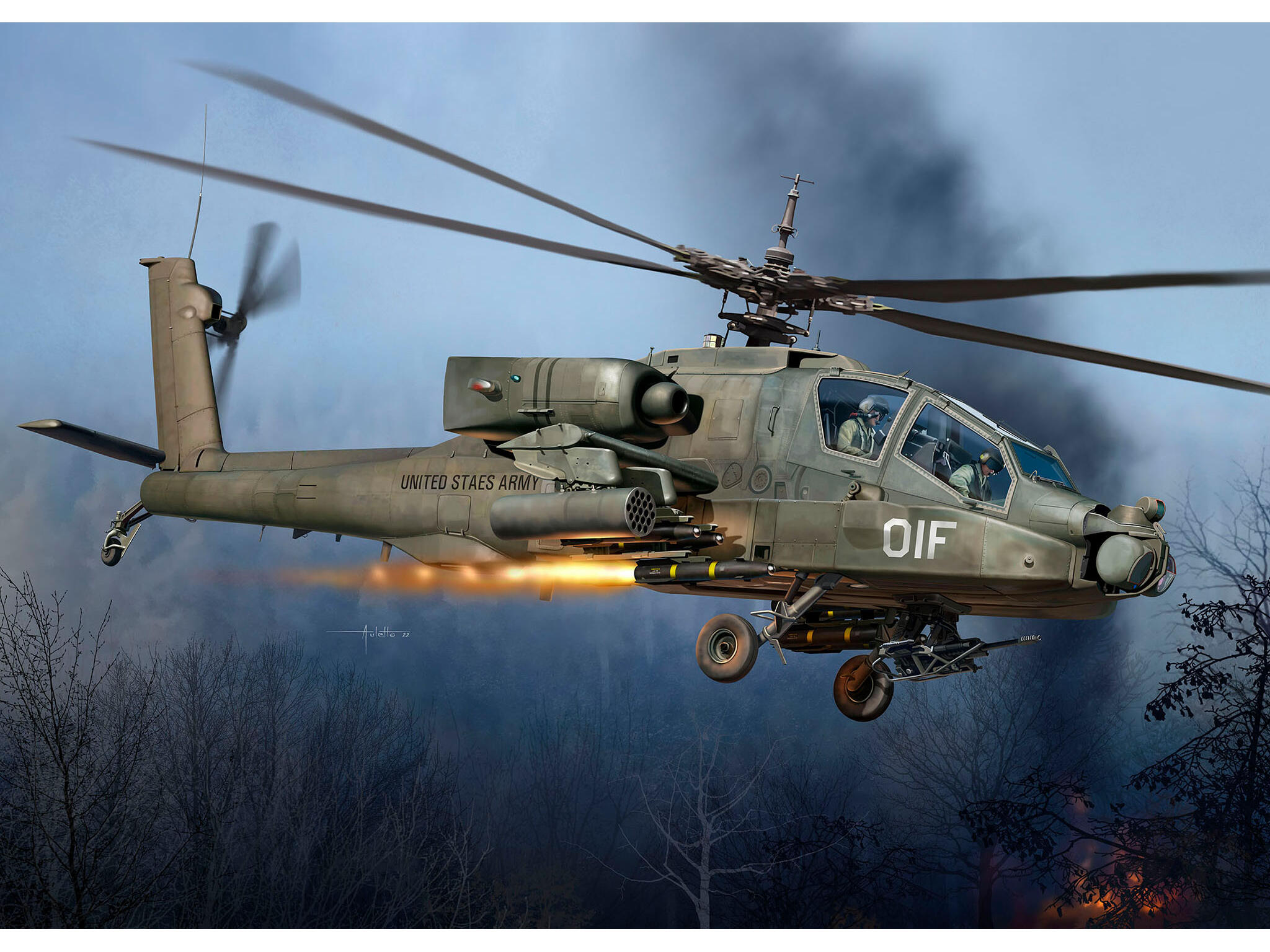 Revell AH-64A Apache 1/72