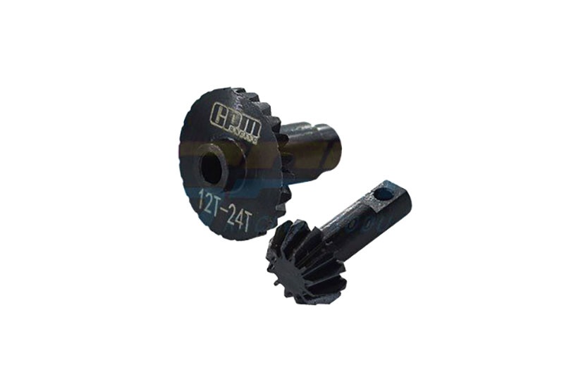 GPM Kegeltandwielen Gehard 12/24T Zwart voor TRX-4M