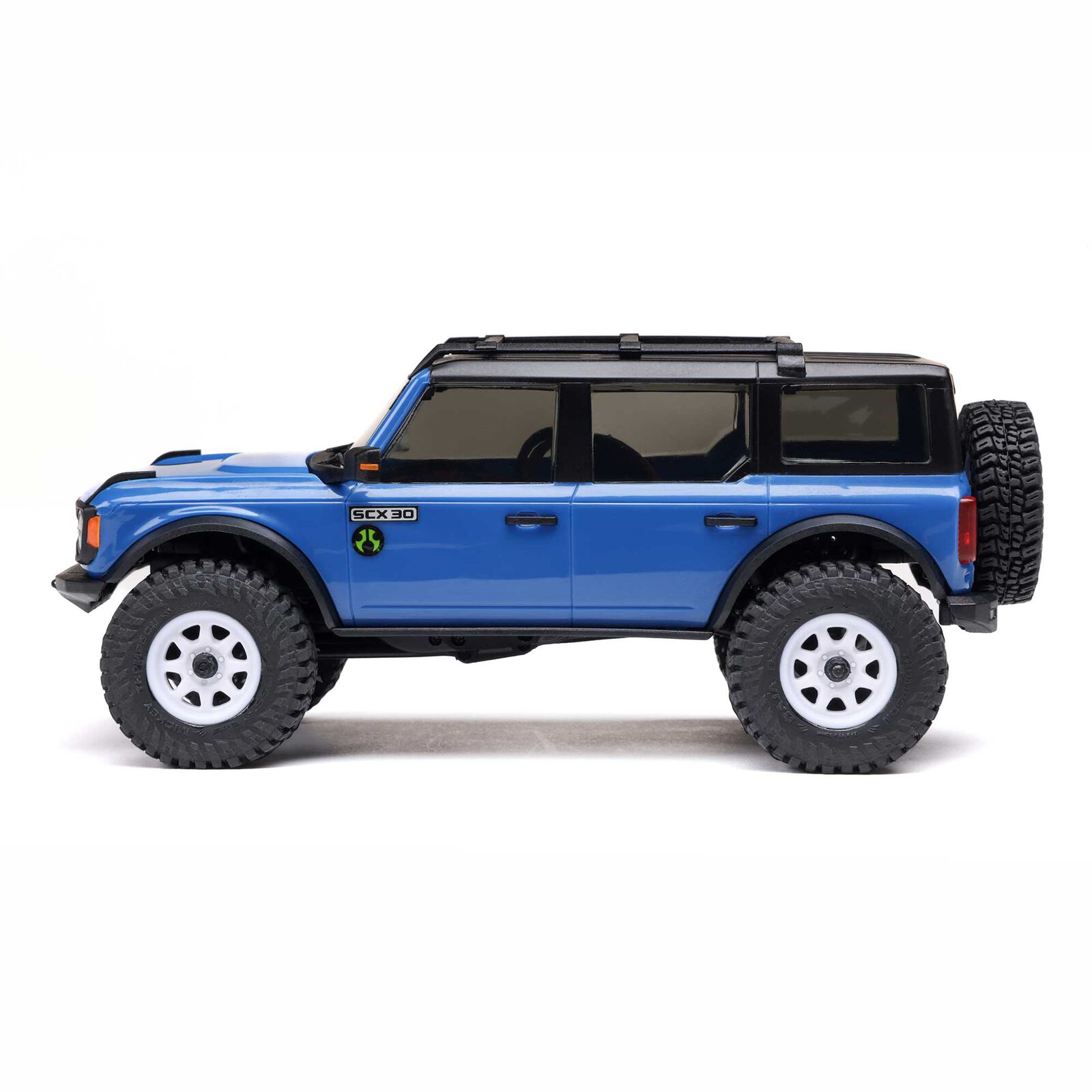 Axial SCX30 Ford Bronco 4X4 RTR Brushed Rock Crawler (Battery & Charger Included), Blue 1/30