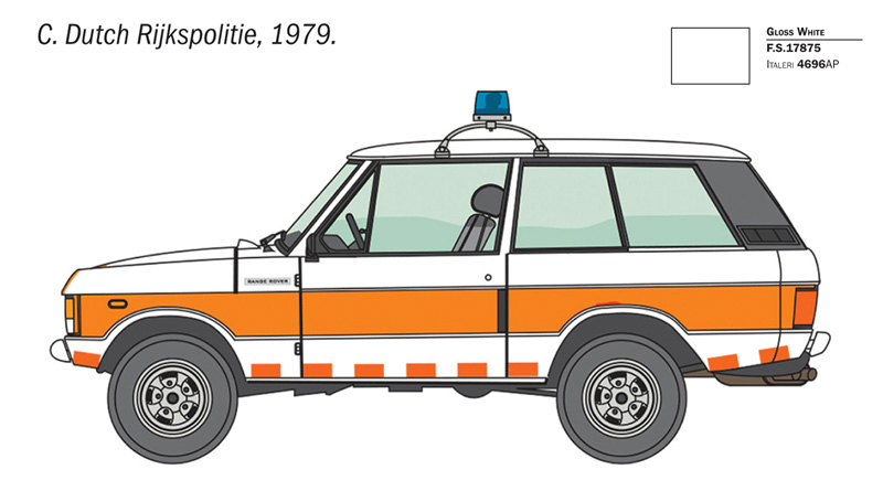 Italeri Ranger Rover Police 1/24