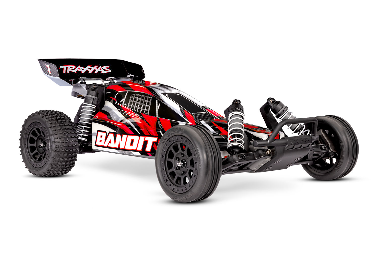 Traxxas Bandit TQ 2.4GHz met Accu & USB-C Lader RTR 2WD HD Extreme Sports Buggy 1/10 Red X Summer Sale