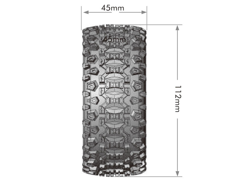 Louise RC SC Uphill 1/10 Short Course Tires Mounted (2)