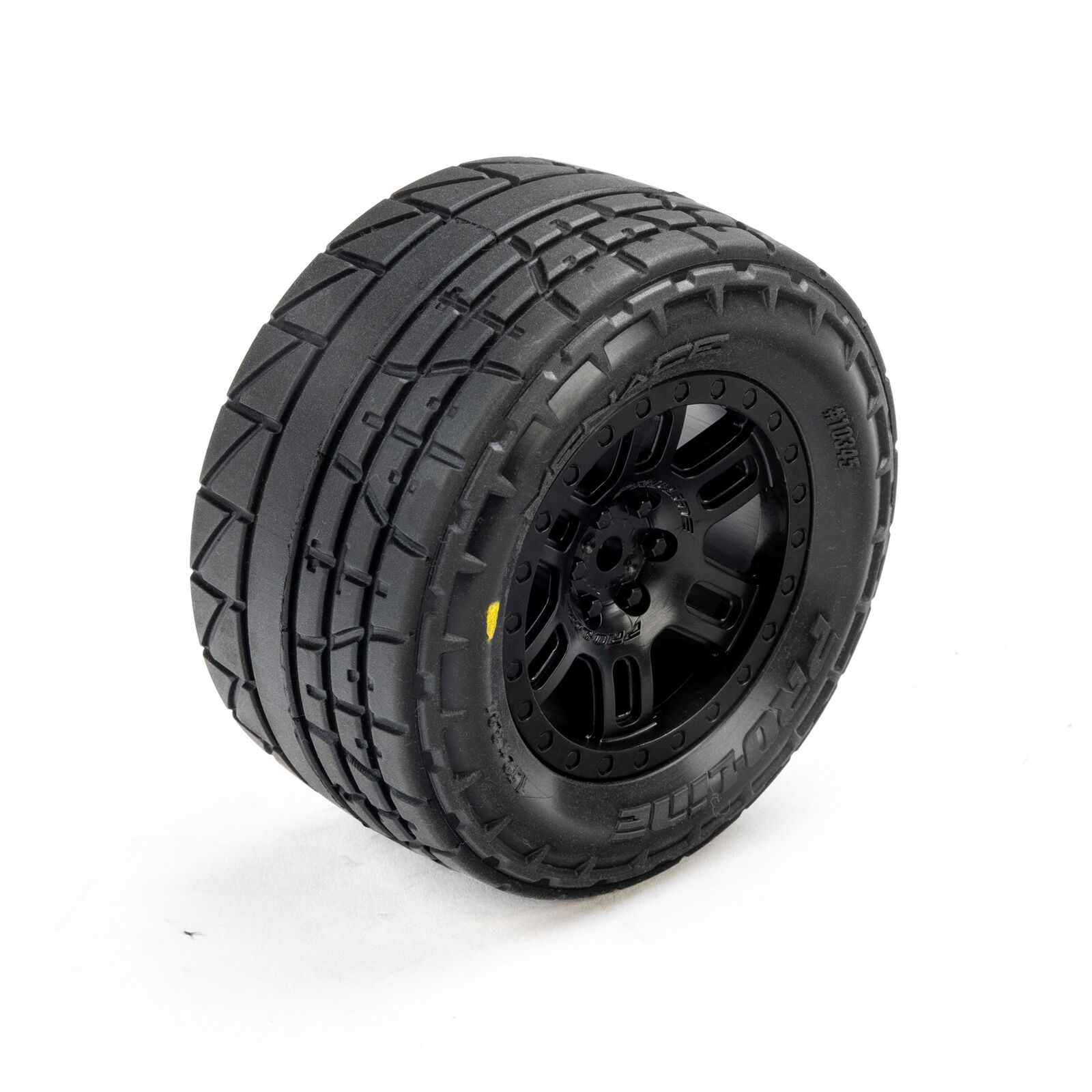 Proline Menace Front/Rear Street Tires Mounted 12mm Black Split Six for ARRMA MINI KRATON 1/16 (2)