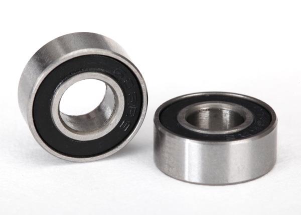 Traxxas Ball bearings black rubber sealed (6x13x5mm) (2)
