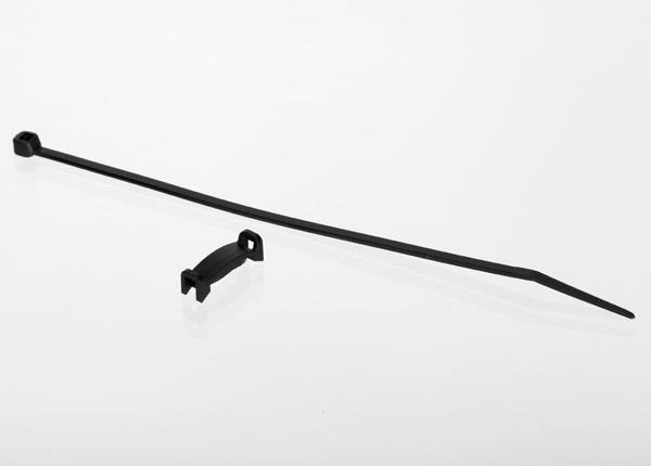 Traxxas Mount, temperature sensor (electric motors)/ wire tie/ thermal pad