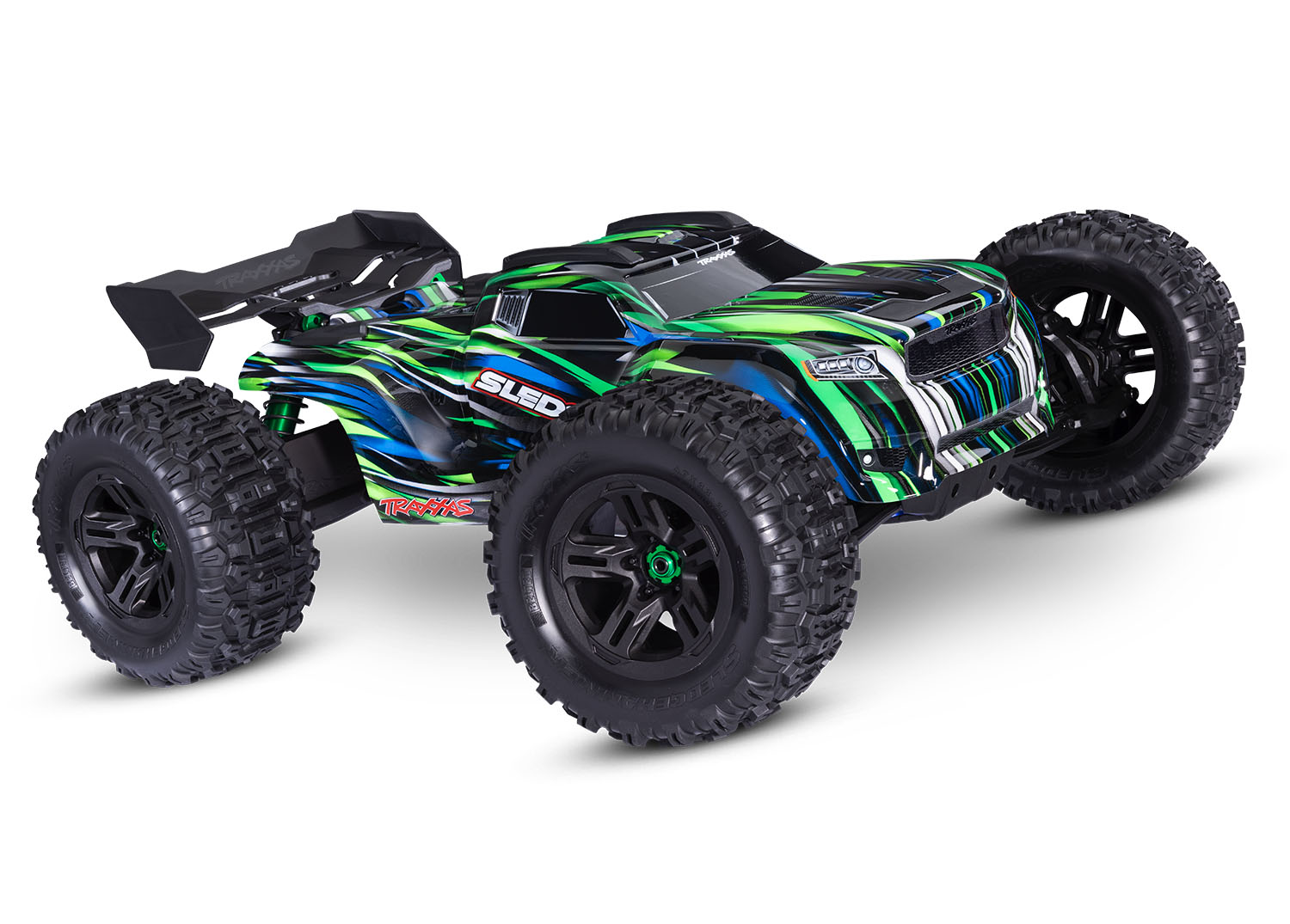 Traxxas Sledge V2 Belted Brushless 6S Off-Road Truggy 1/8 4WD TSM RTR Green Summer Sale