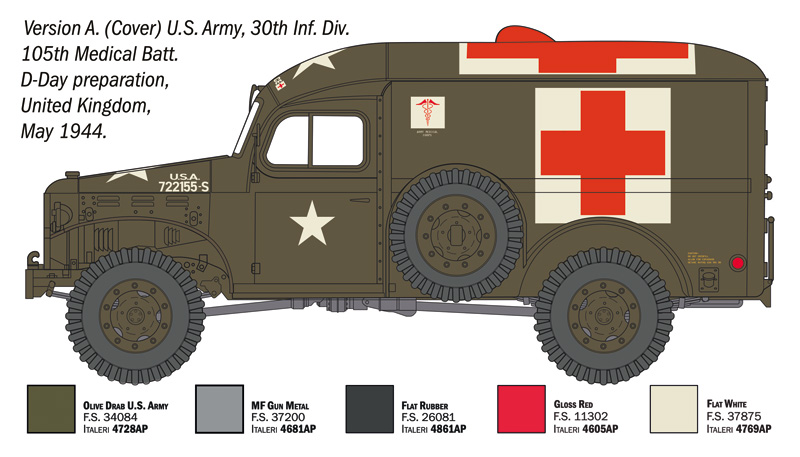 Italeri Dodge WC-54 Ambulance 1/35
