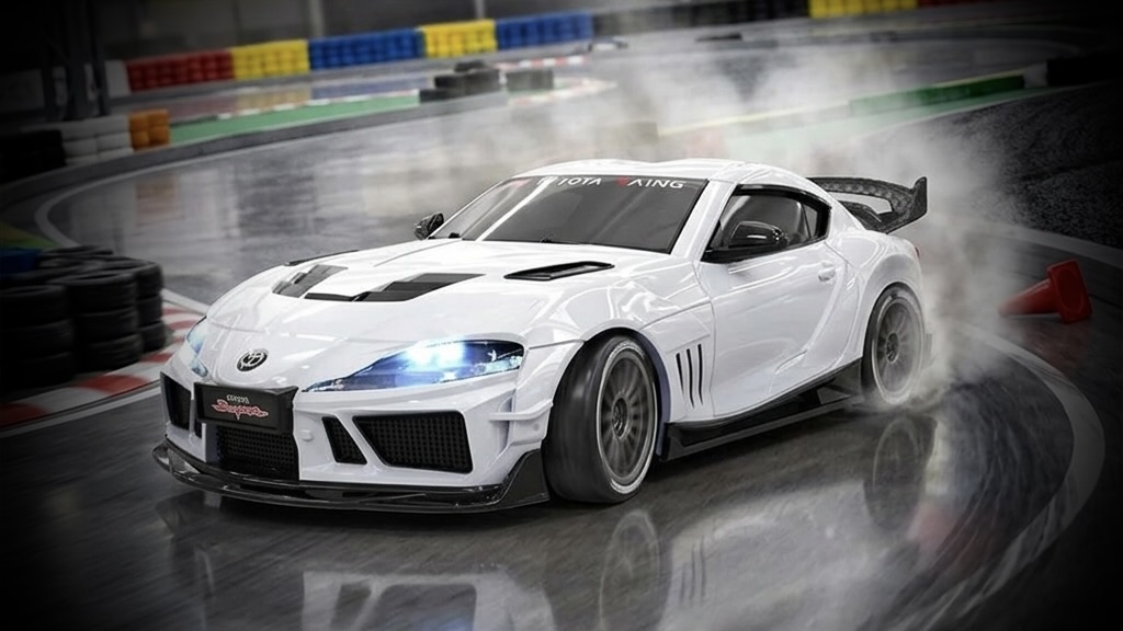Absima Toyota Supra RTR 4WD Drift / Race Car 1/43 White