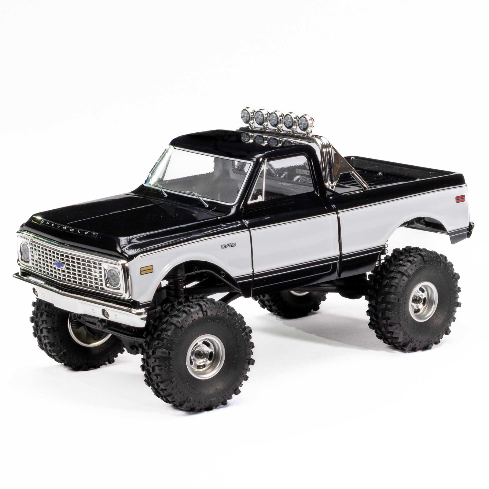 Axial SCX24 1967-1972 Chevrolet C10 4WD Truck Brushed RTR Black/White 1/24