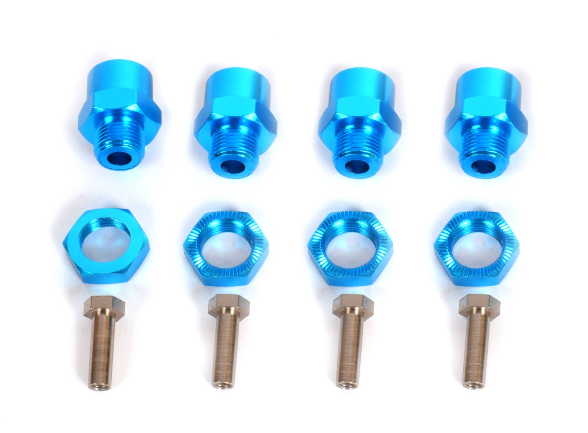 T2M Wielhex Adapters 12mm -> 17mm Blauw (4)