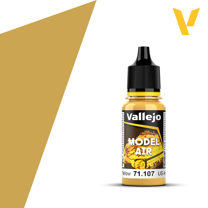 71107 Vallejo US Interior Yellow Model Air 18ml