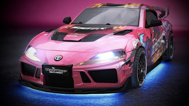 Absima Toyota Supra RTR 4WD Drift / Race Car 1087X 1/43 Pink