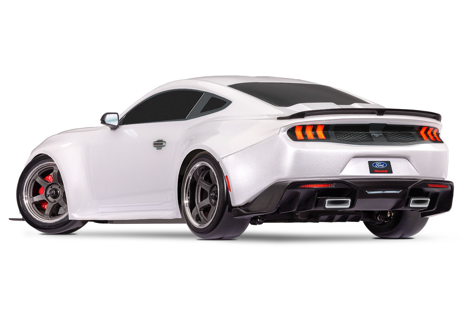 Traxxas 4-TEC 2024 Ford Mustang RWD Drift Car RTR 1/10 White Summer Sale