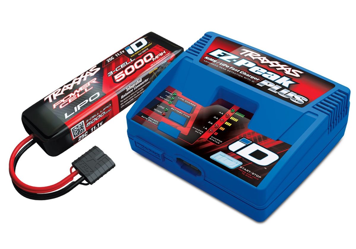 Traxxas 3S Completer Pack (1X 2872X 11.1V LiPo & 1X 2970G ID charger)