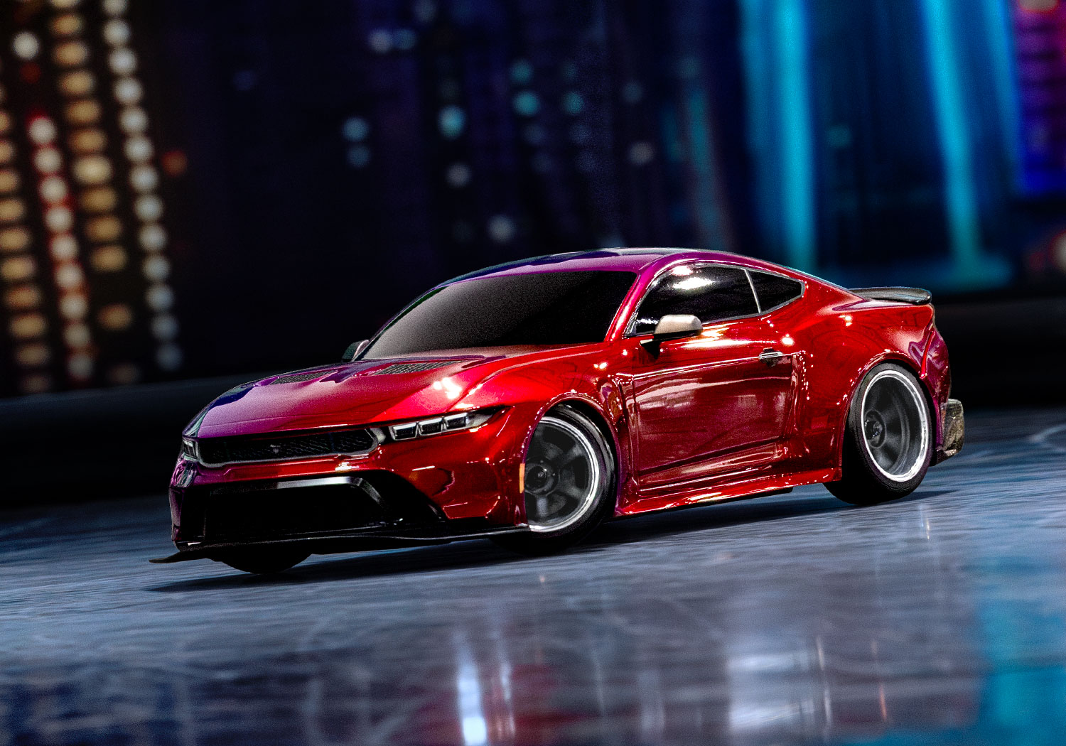Traxxas 4-TEC 2024 Ford Mustang RWD Drift Car RTR 1/10 Red Summer Sale