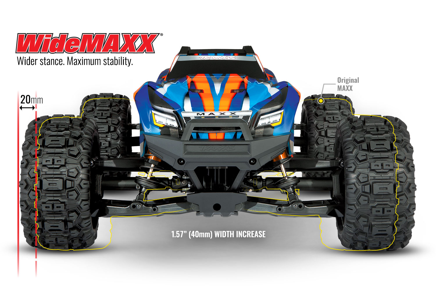 Traxxas Wide Maxx 4WD Brushless Electric Monster Truck VXL-4S TQi 1/8 - Blue