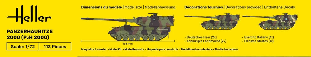 Heller Panzerhaubitze 2000 (PzH 2000) 1/72