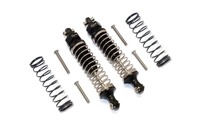 GPM Aluminum Front or Rear Adjustable Spring Dampers Black for TRX4 or TRX6 (2)