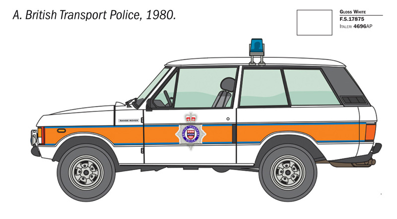 Italeri Ranger Rover Police 1/24