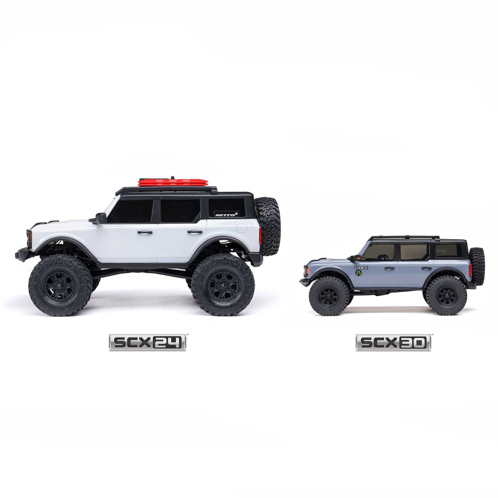 Axial SCX30 Ford Bronco 4X4 RTR Brushed Rock Crawler (Battery & Charger Included) Gray 1/30