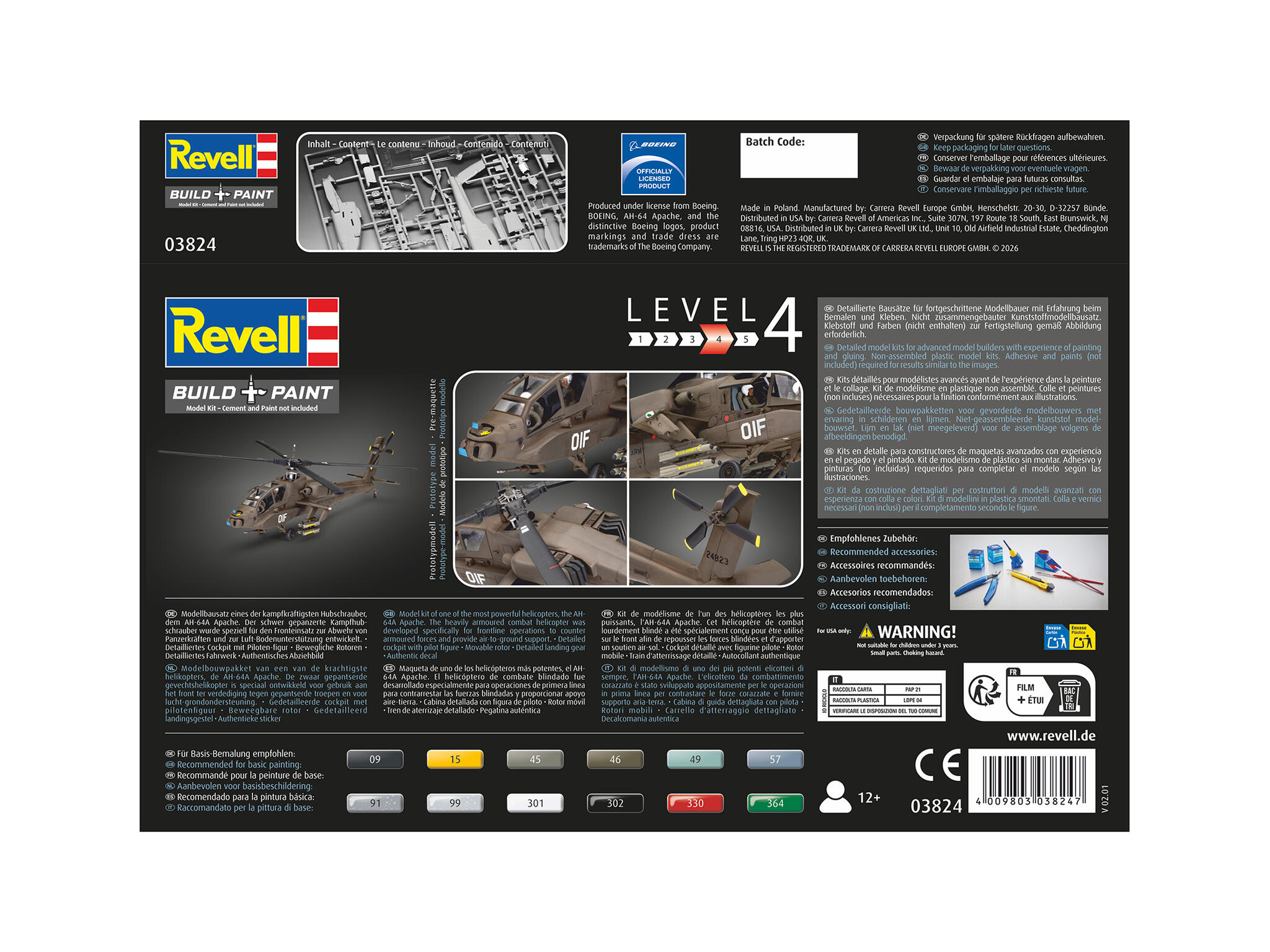 Revell AH-64A Apache 1/72