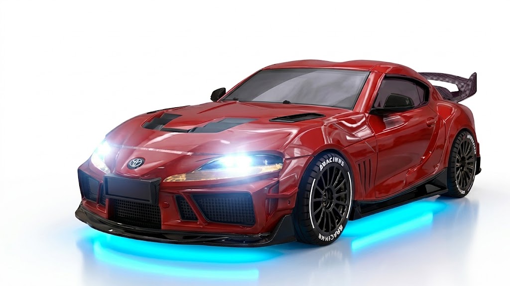 Absima Toyota Supra RTR 4WD Drift / Race Car 1/43 Red