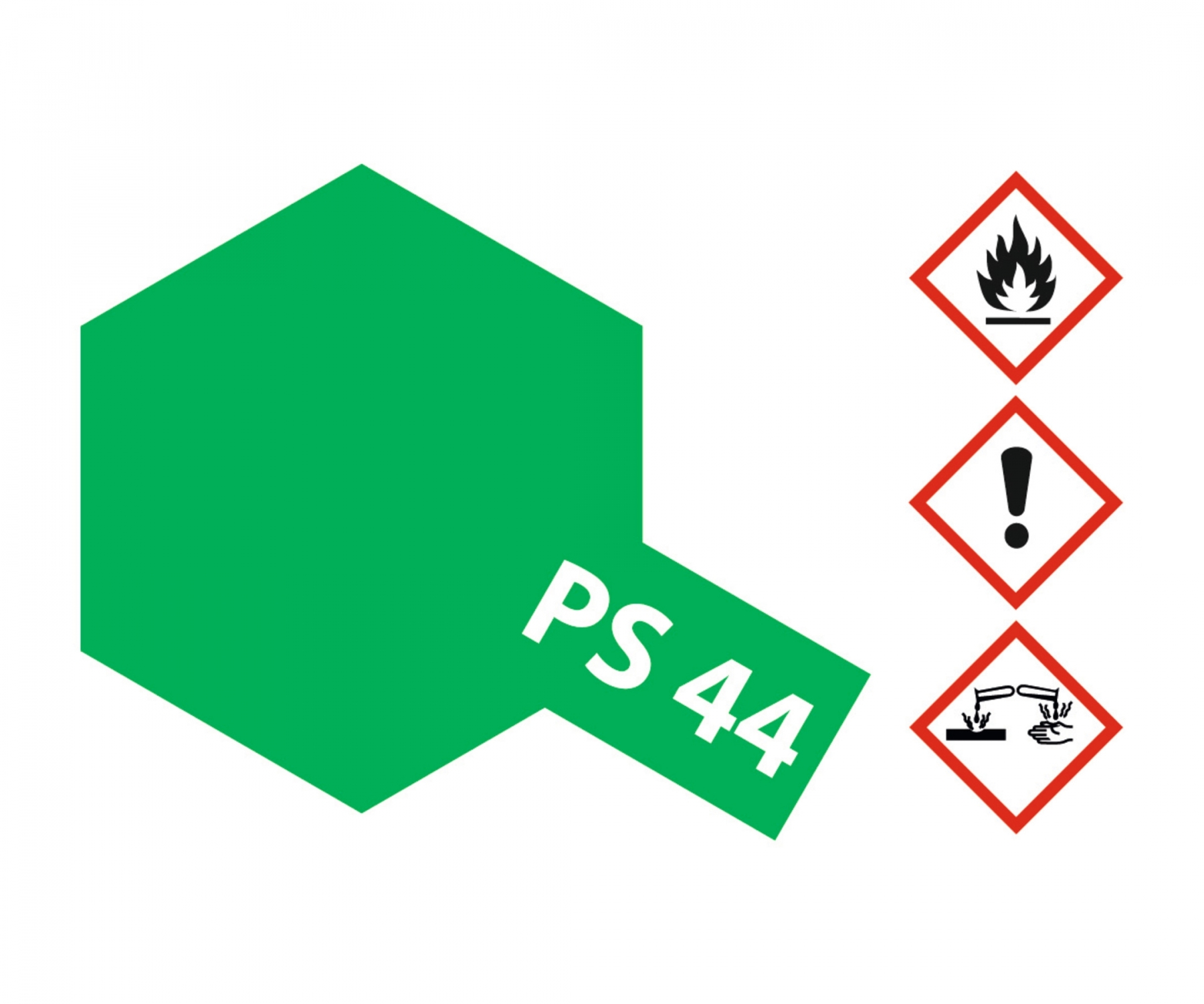 PS44 Spray Translucent Green brillant 100ml Tamiya