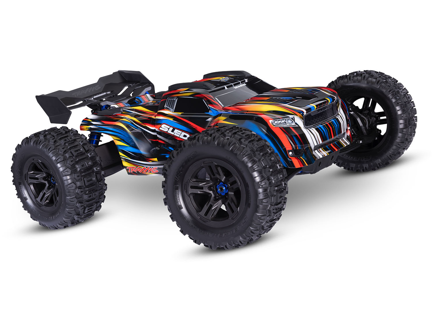 Traxxas Sledge V2 Belted Brushless 6S Off-Road Truggy 1/8 4WD TSM RTR Blue Summer Sale