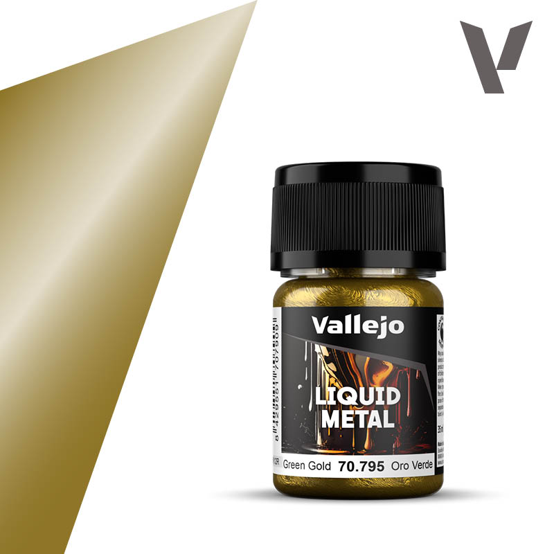 70795 Vallejo Liquid Metal Green Gold 35ml