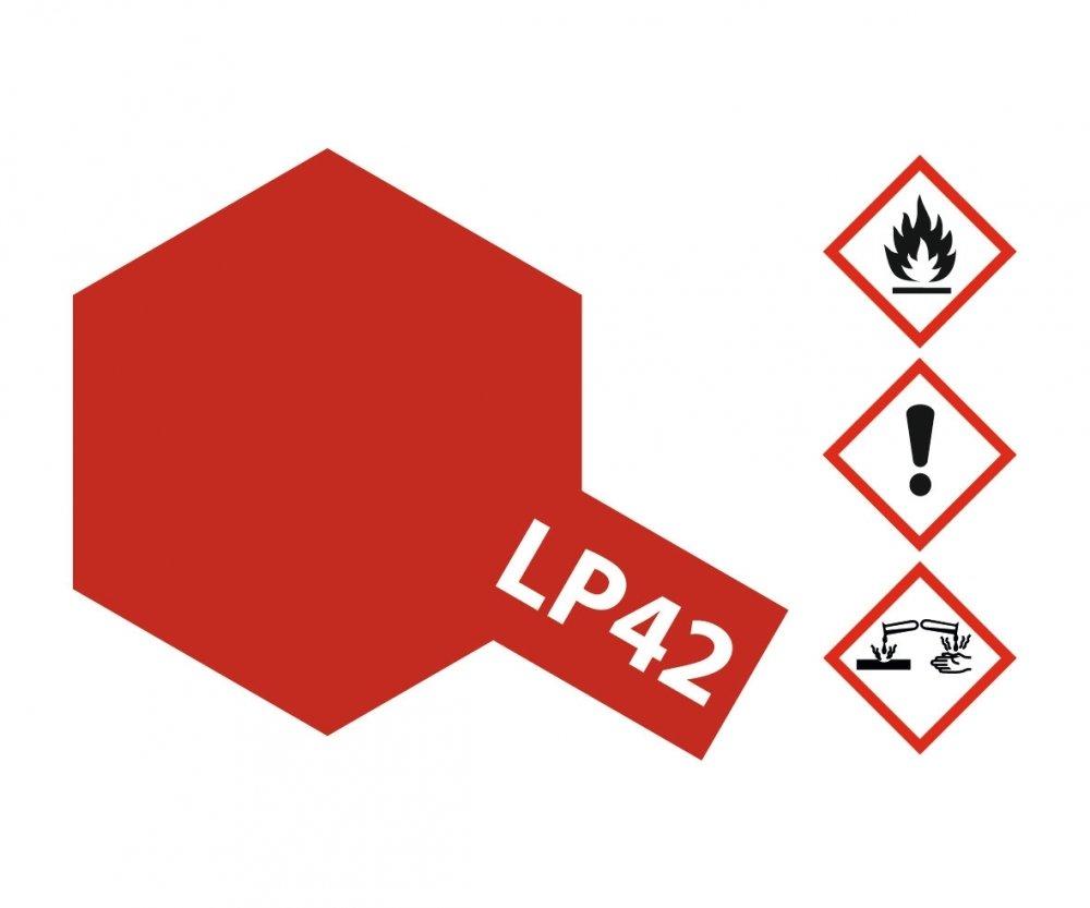 LP42 Potje Mica Red brillant 10ml Tamiya
