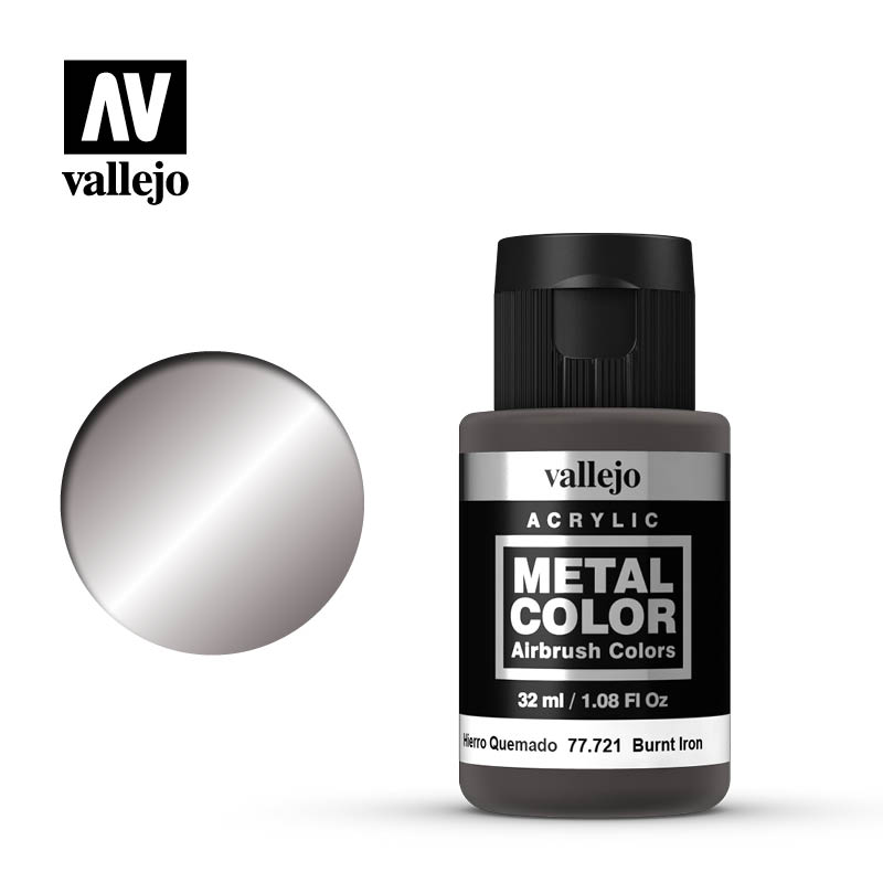 77721 Vallejo Metal Color Burnt Iron Potje 32ml