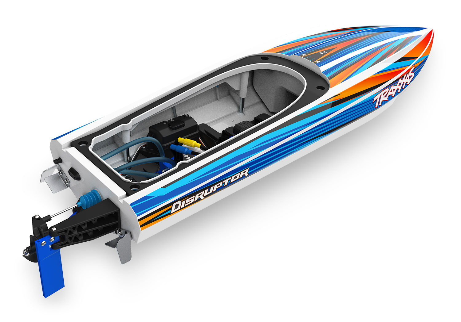 Traxxas Disruptor 4S 40+ MPH High-Performance Boat Orange