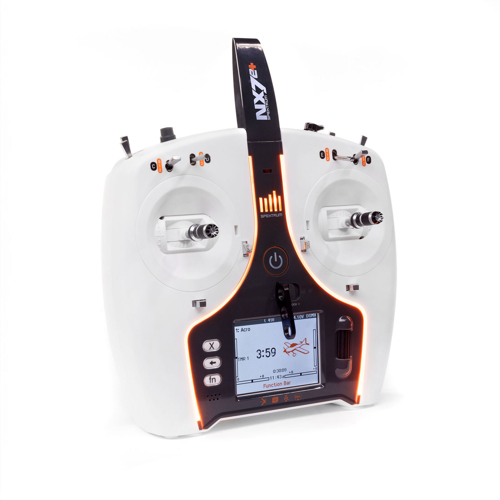 Spektrum NX7e+ White Edition 14-Channel DSMX Transmitter Only