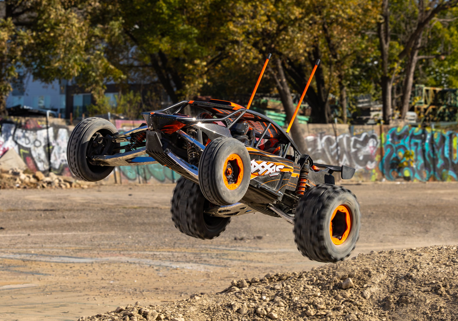 Traxxas Funco Replica Black Wheels w/ Sledgehammer Tires (2)