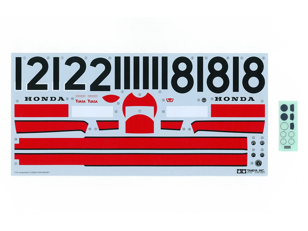 Tamiya Honda RA273 met Photo Etched Parts 1/12
