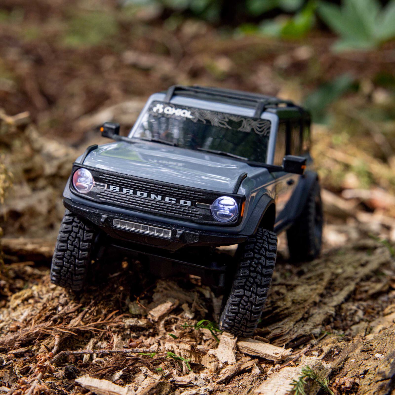 Axial SCX30 Ford Bronco 4X4 RTR Brushed Rock Crawler (Battery & Charger Included) Gray 1/30