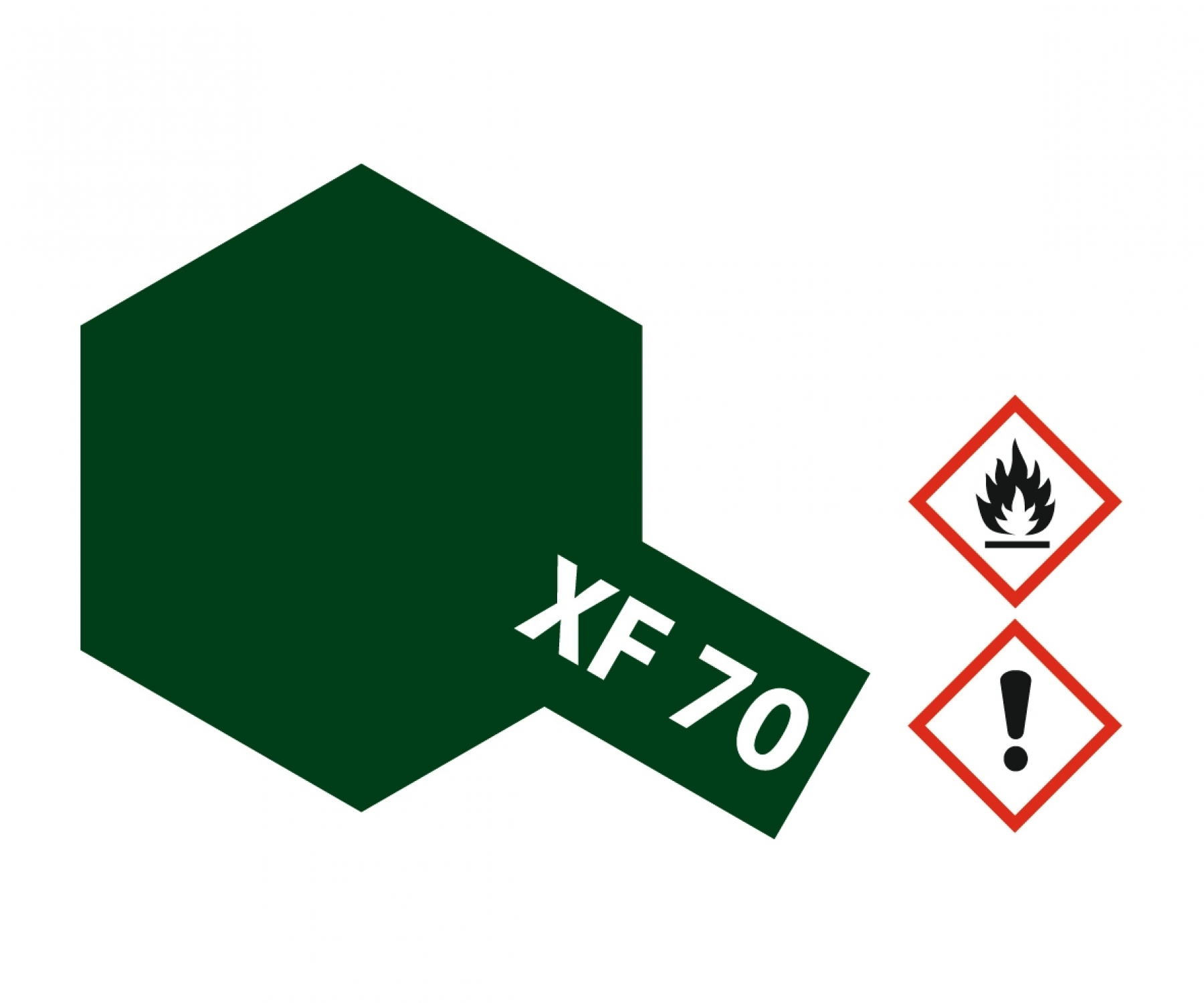 XF70 Potje Dark Green 2 flat 23ml Tamiya