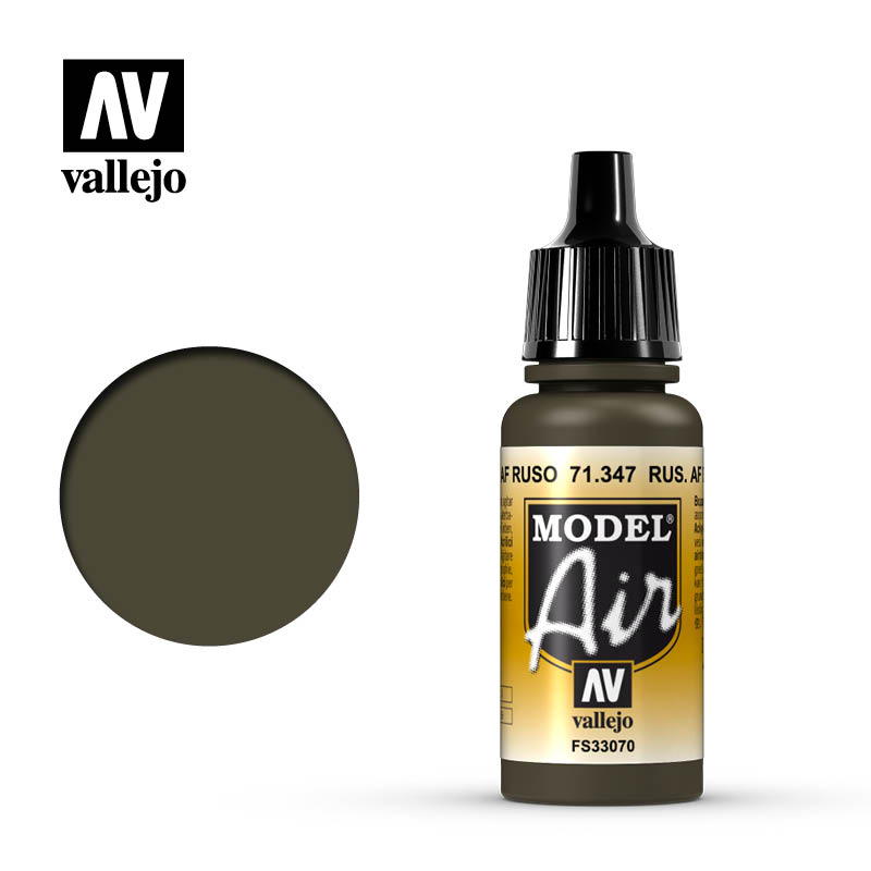 71347 Vallejo Russian AF Dark Green Model Air 17ml