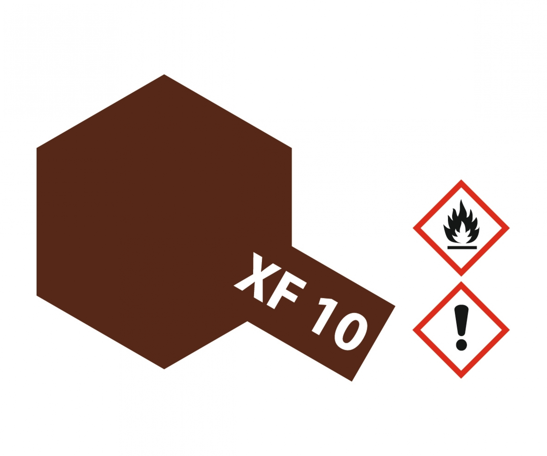XF10 Potje Brown flat 23ml Tamiya