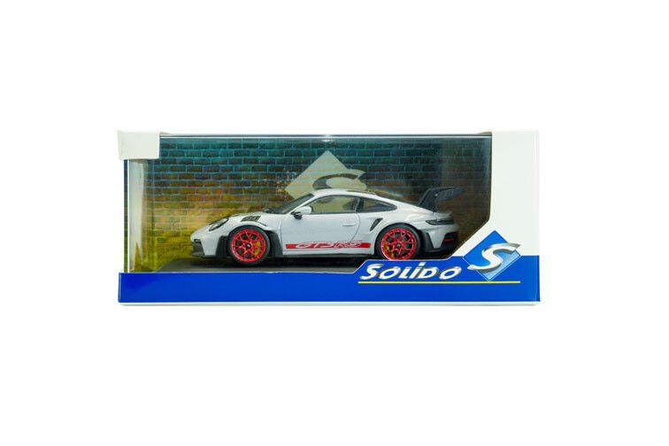 Solido Porsche 911 (992) GT3 RS '23 Grijs/Rood 1/43