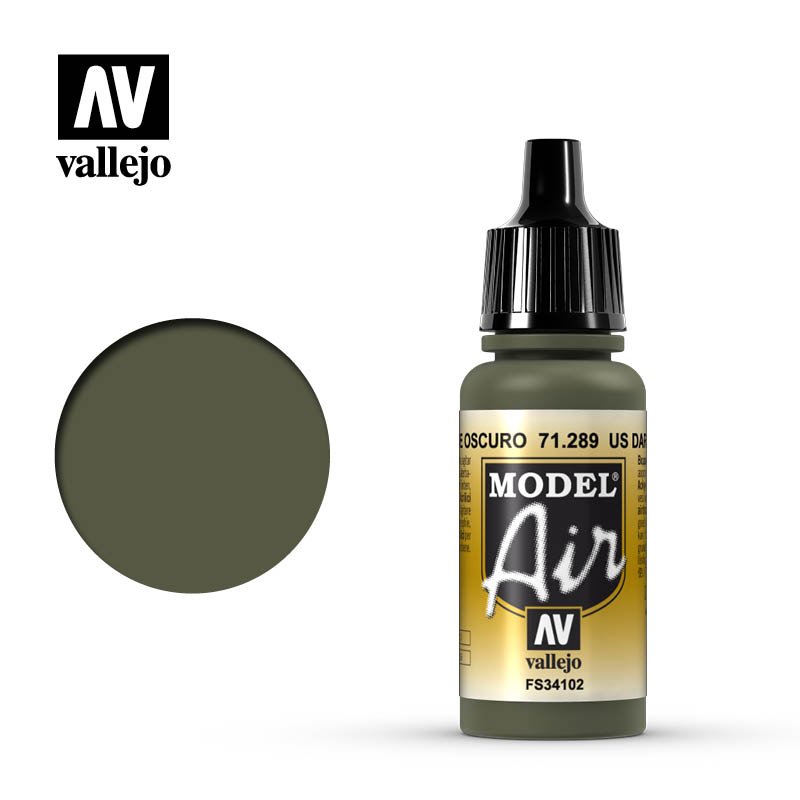 71289 Vallejo US Dark Green Model Air 17ml