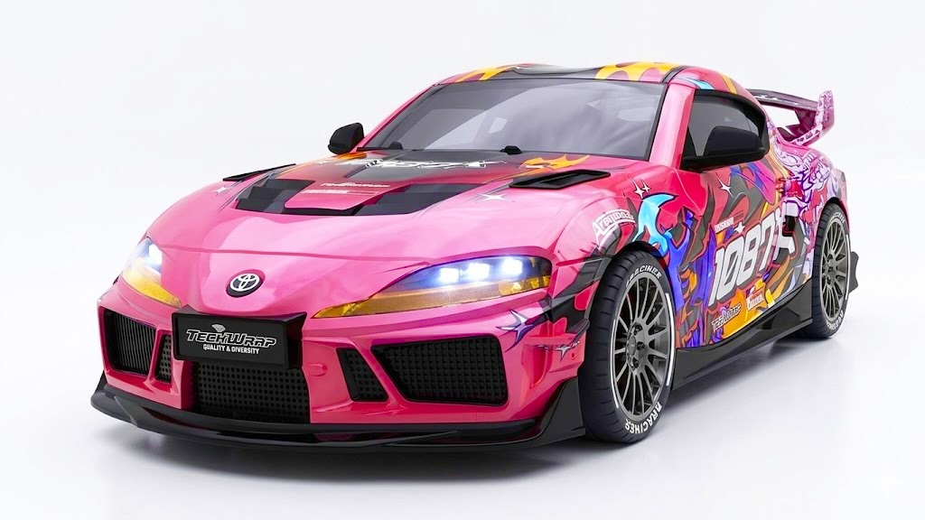 Absima Toyota Supra RTR 4WD Drift / Race Car 1087X 1/43 Pink