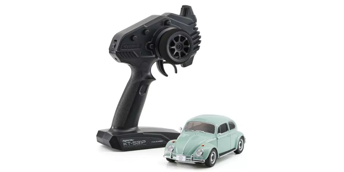 Kyosho Mini-Z MR04 RWD Volkswagen Beetle 1300 1966 Bahama Blue 1/28