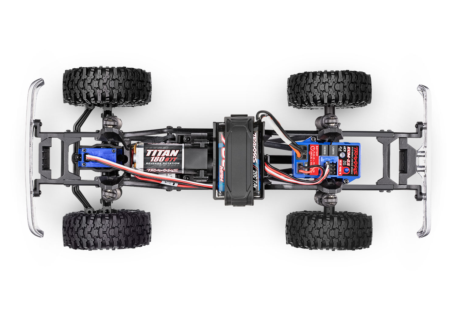 Traxxas TRX-4M High Trail 1979 Chevrolet K10 Truck 4WD Electric Scale and Trail Crawler with TQ 1/18 Blue