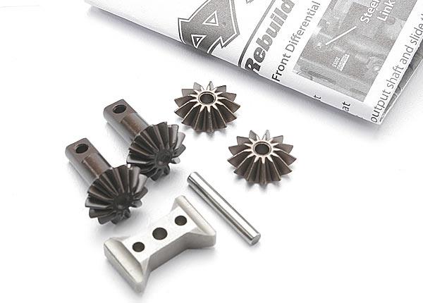 Traxxas Gear set, differential (output gears (2)/ spider gears (2)/ spider gear shaft/ diff carrier support)
