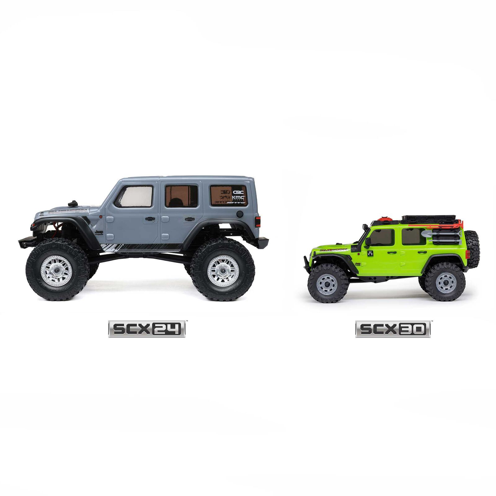 Axial SCX30 Jeep Wrangler JLU 4X4 RTR Brushed Rock Crawler (Battery & Charger Included), White 1/30